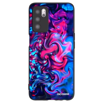 Picasee husă neagră din silicon pentru OPPO A16s - Redlight