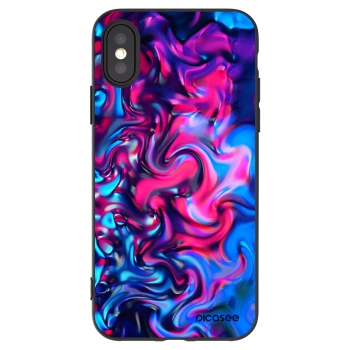 Picasee husă neagră din silicon pentru Apple iPhone X/XS - Redlight