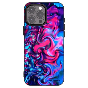 Picasee husă neagră din silicon pentru Apple iPhone 16 Pro Max - Redlight