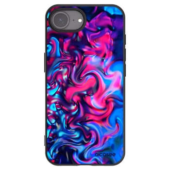 Picasee husă neagră din silicon pentru Apple iPhone 16e - Redlight