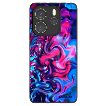 Picasee husă neagră din silicon pentru Xiaomi Redmi Note 14 4G - Redlight