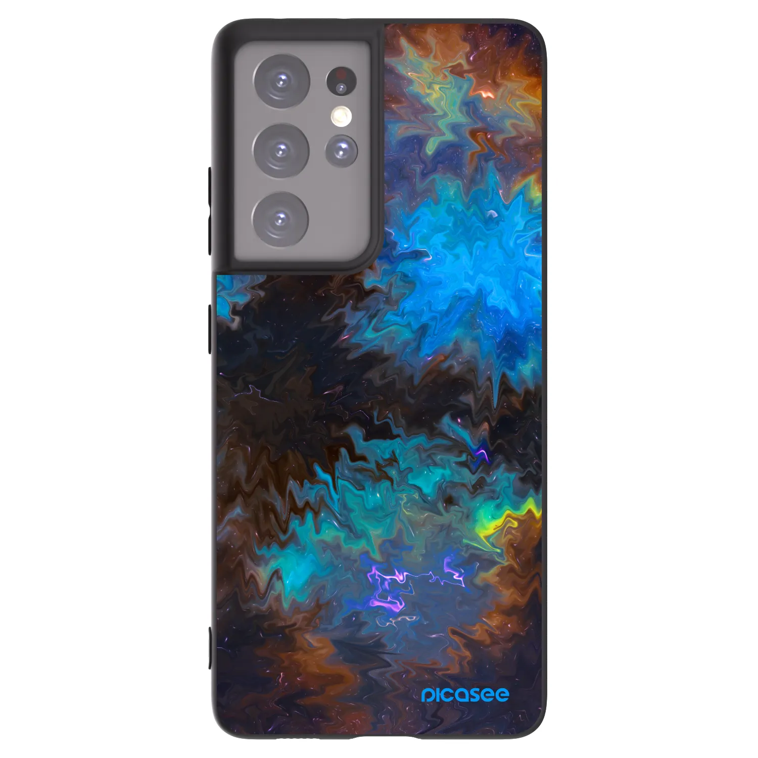 Picasee husă neagră din silicon pentru Samsung Galaxy S21 Ultra 5G G998B - Space