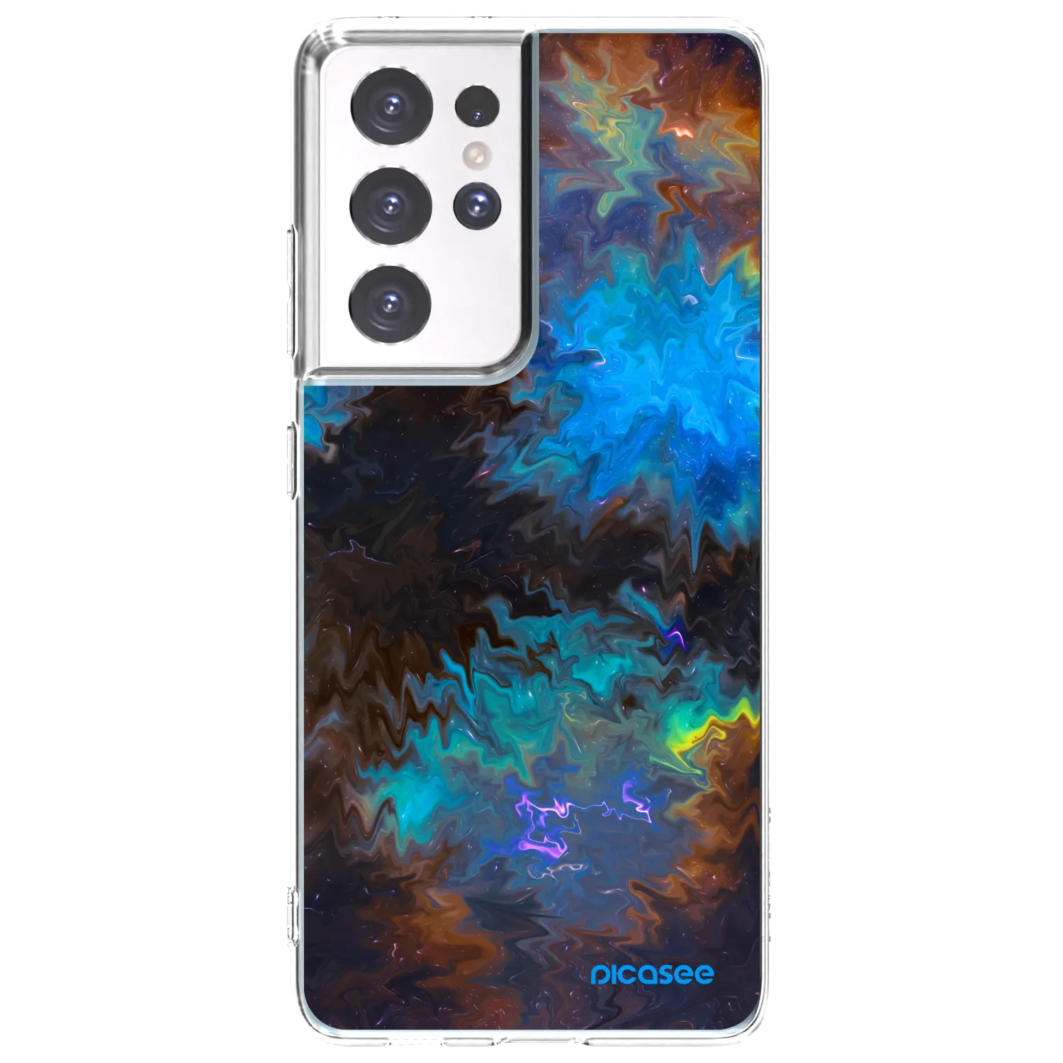 Picasee husă transparentă din silicon pentru Samsung Galaxy S21 Ultra 5G G998B - Space