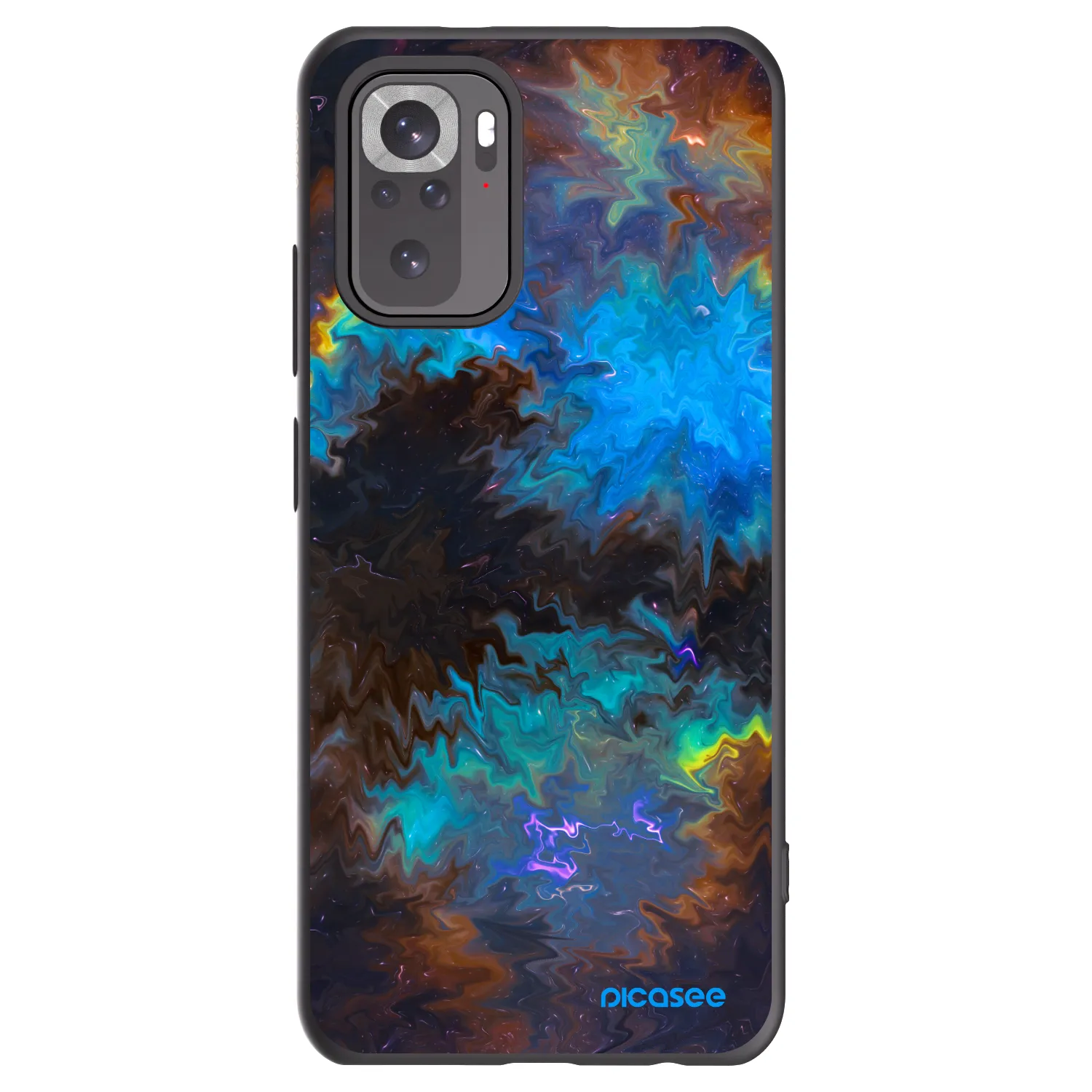 Picasee husă neagră din silicon pentru Xiaomi Redmi Note 10 - Space