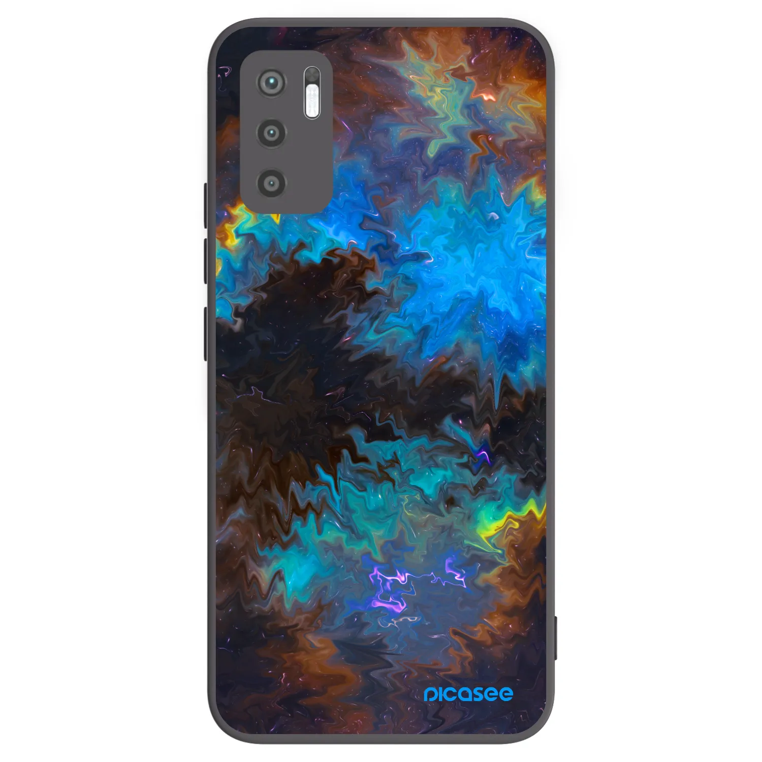 Picasee husă neagră din silicon pentru Xiaomi Redmi Note 10 5G - Space