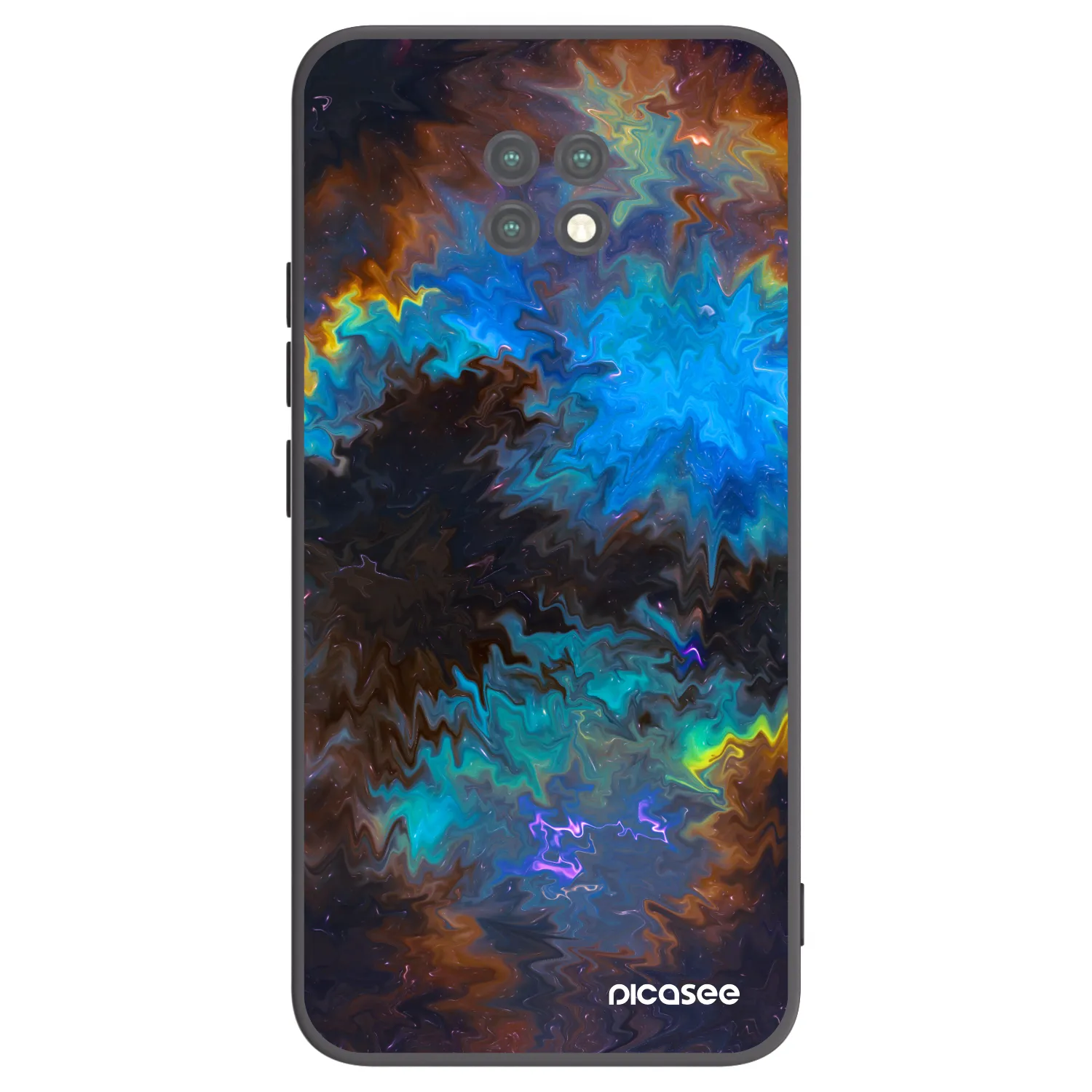 Picasee husă neagră din silicon pentru Xiaomi Redmi Note 9T - Space