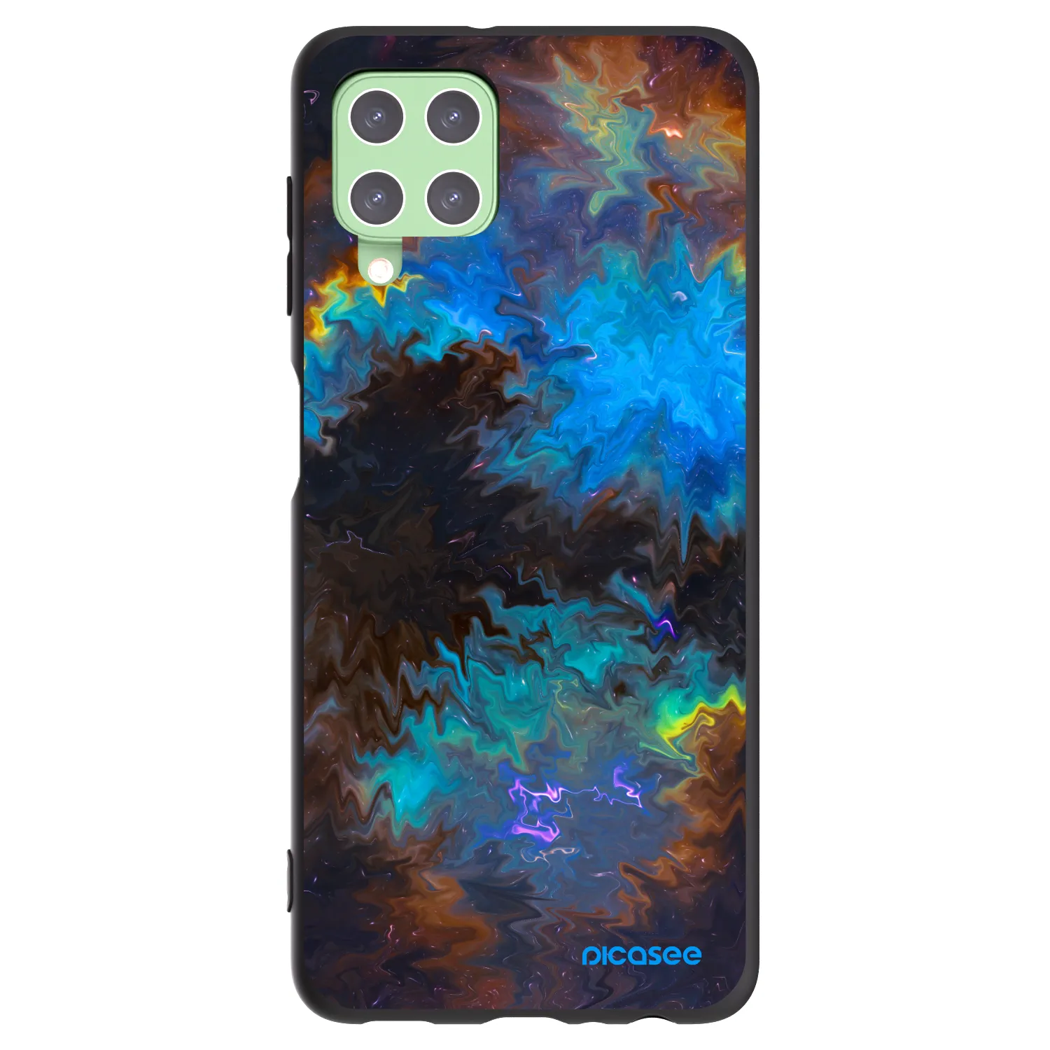 Picasee husă neagră din silicon pentru Samsung Galaxy A22 A225F 4G - Space