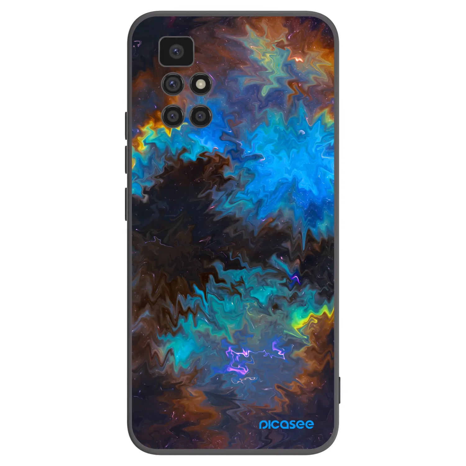 Picasee husă neagră din silicon pentru Xiaomi Redmi 10 - Space