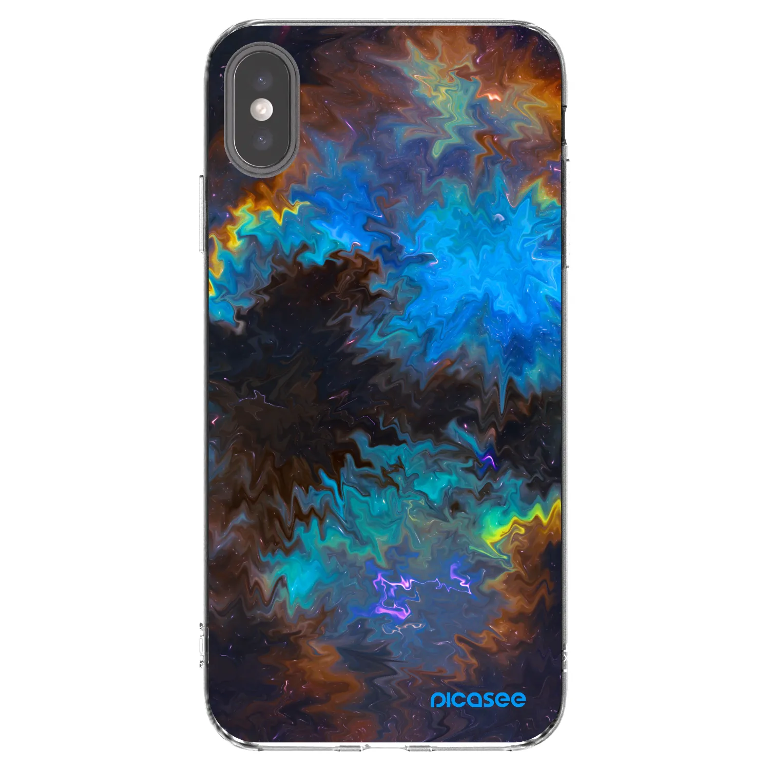 Picasee husă transparentă din silicon pentru Apple iPhone XS Max - Space