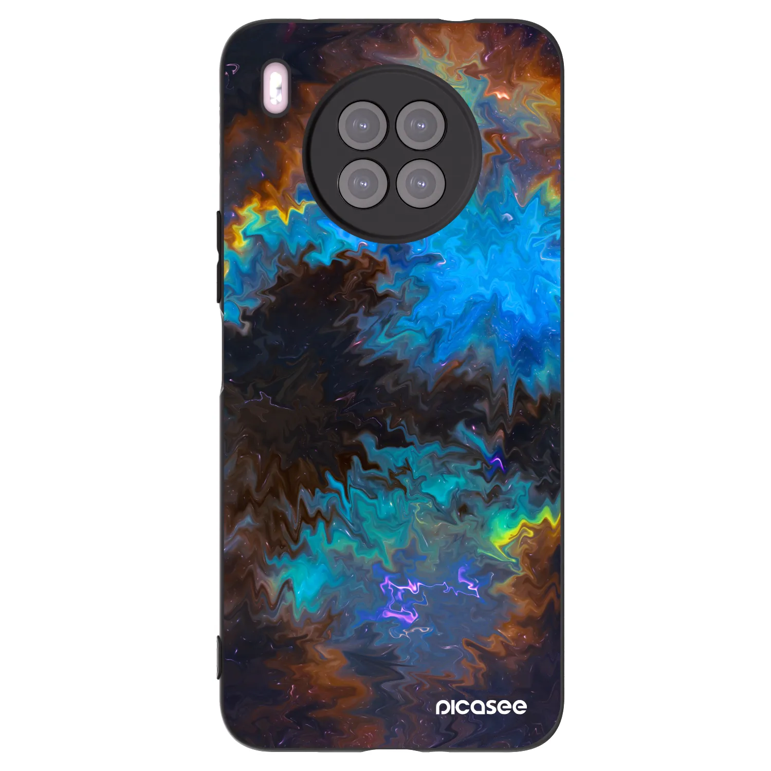 Picasee husă neagră din silicon pentru Huawei Nova 8i - Space