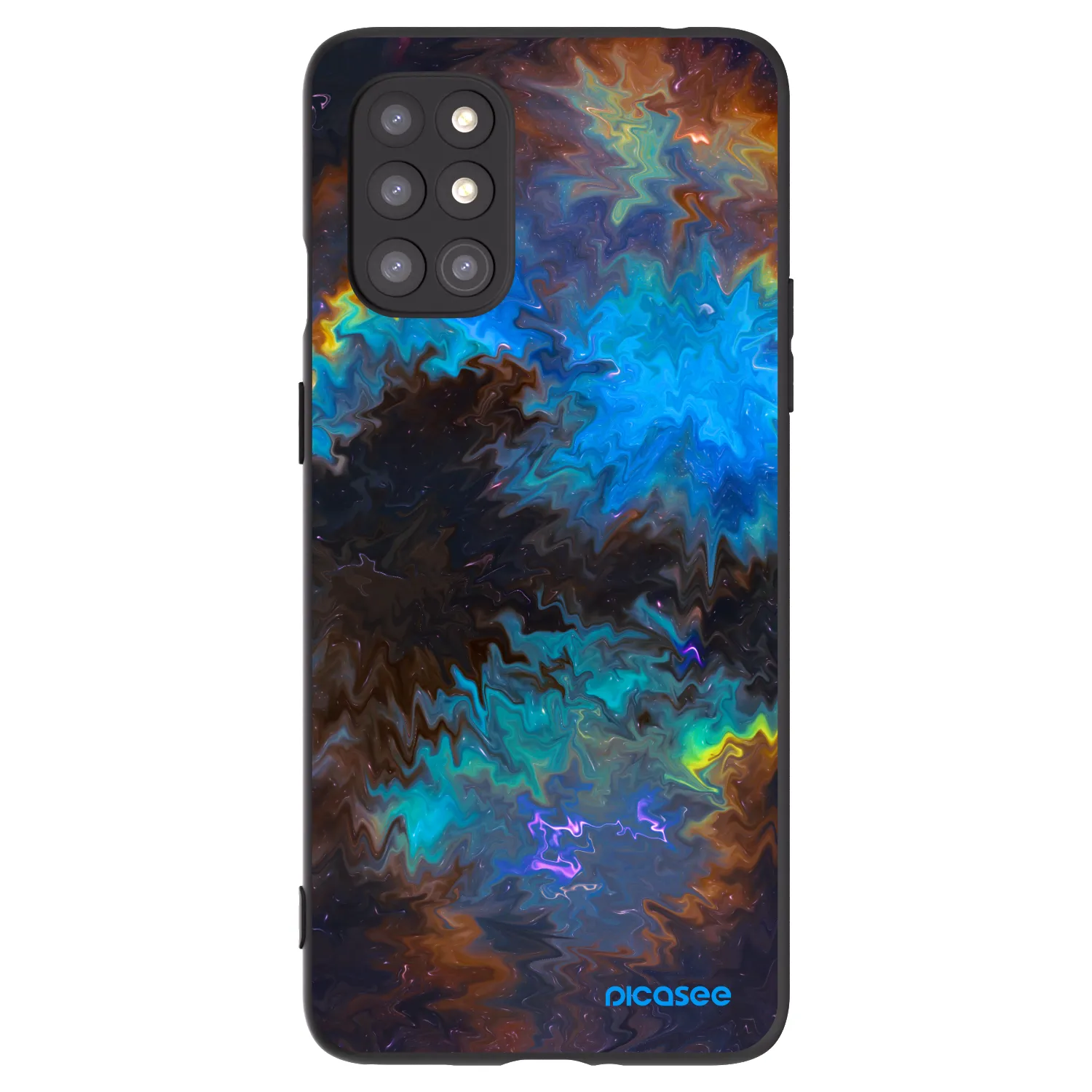 Picasee husă neagră din silicon pentru OnePlus 8T - Space