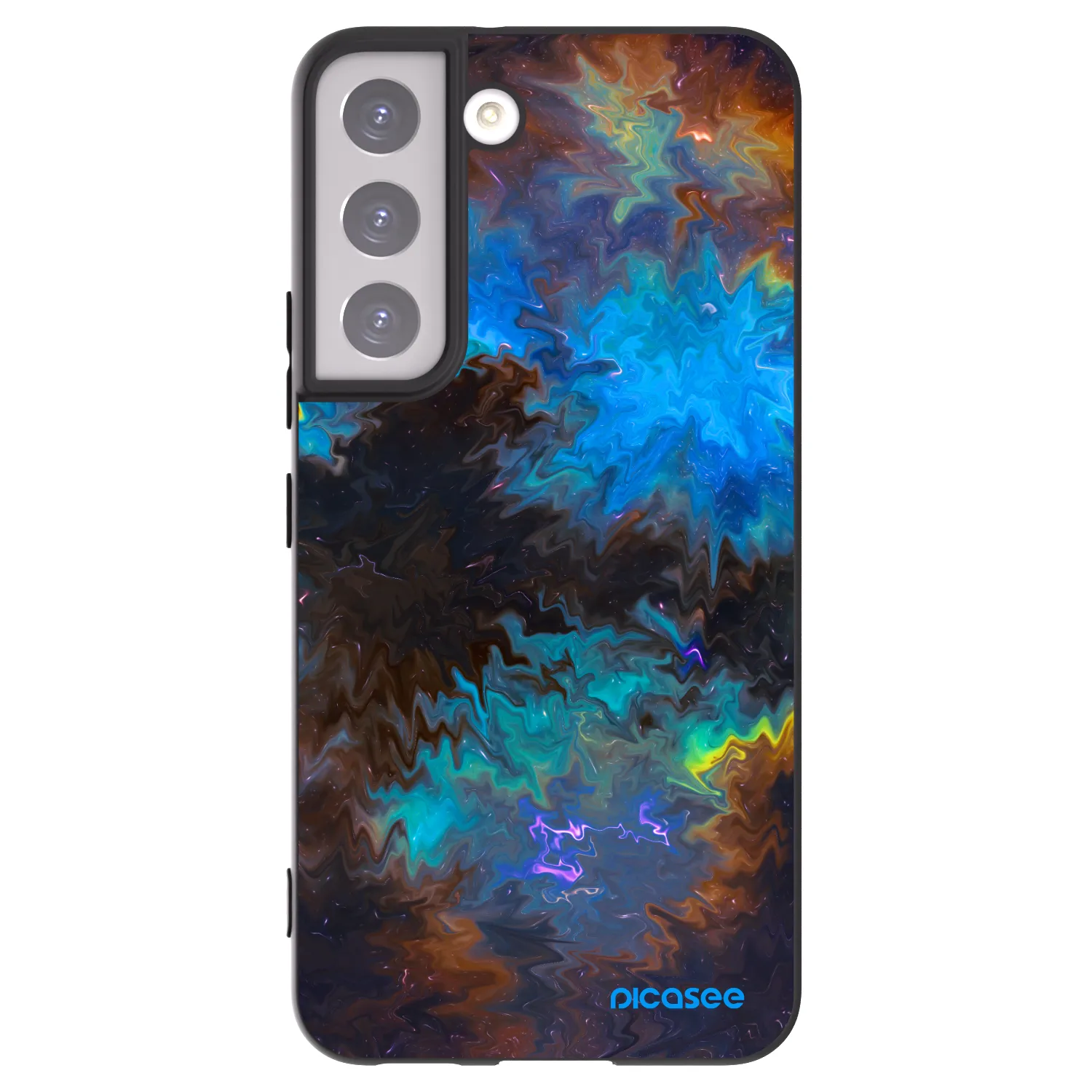 Picasee husă neagră din silicon pentru Samsung Galaxy S22 5G - Space