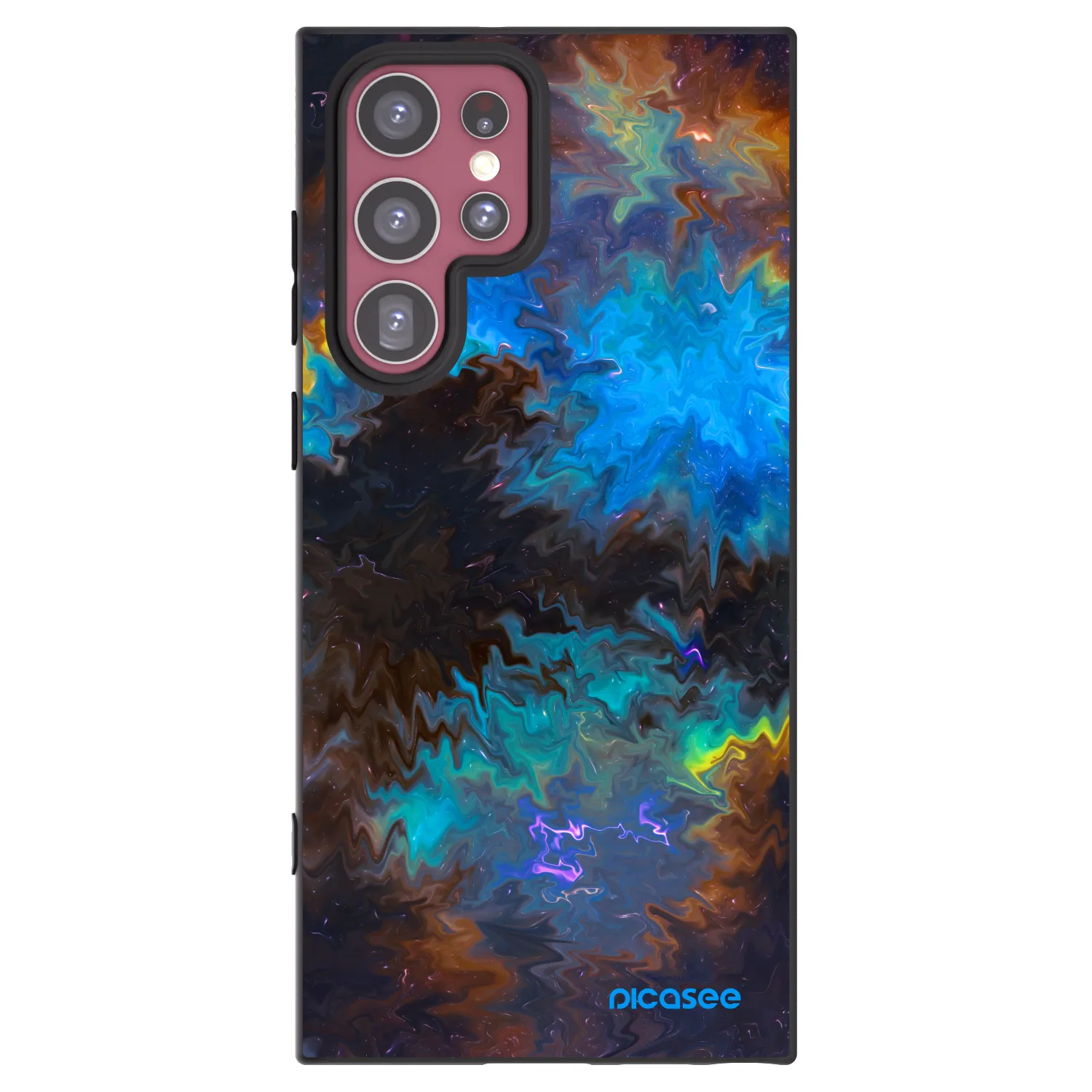 Picasee husă neagră din silicon pentru Samsung Galaxy S22 Ultra 5G - Space