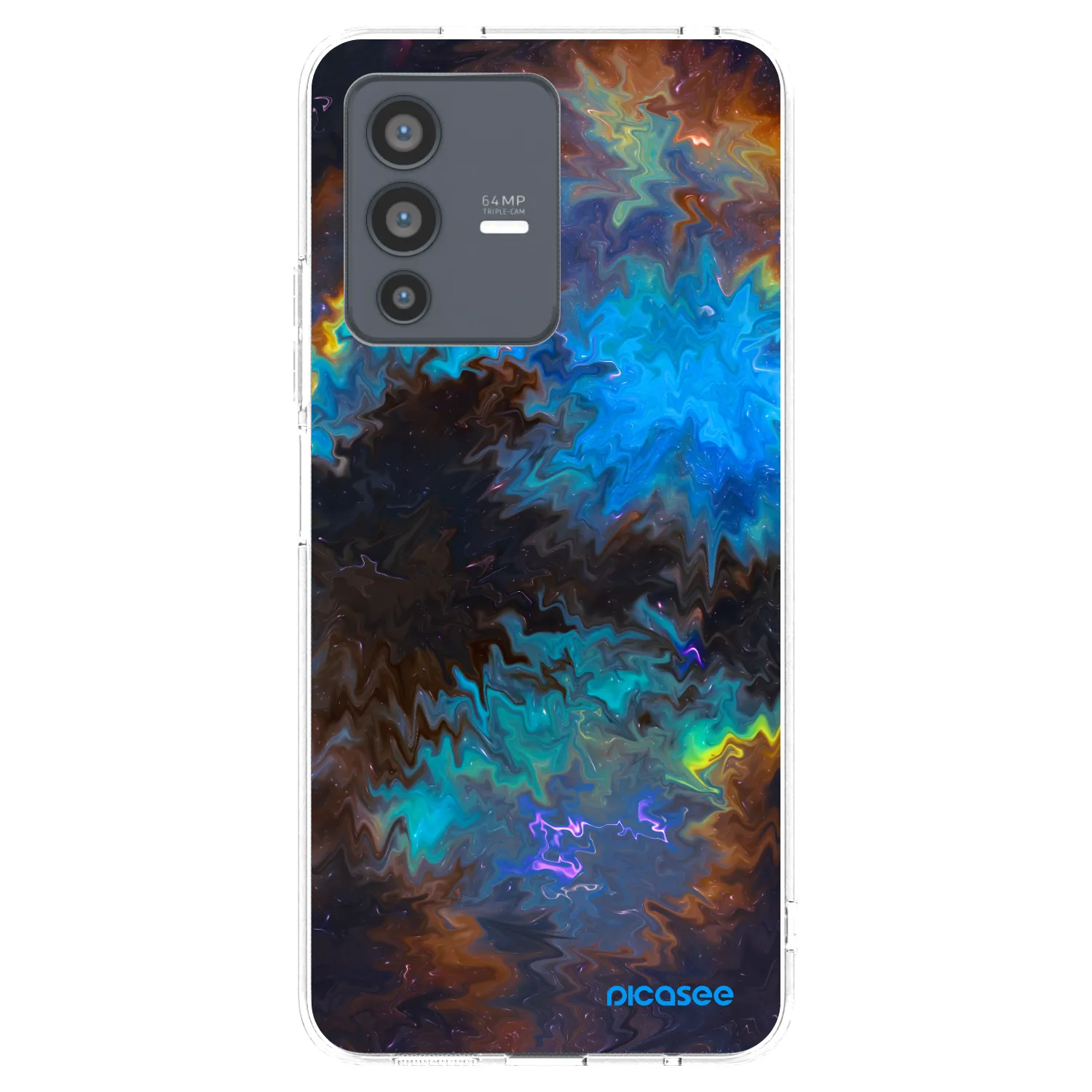 Picasee husă transparentă din silicon pentru Vivo V23 5G - Space