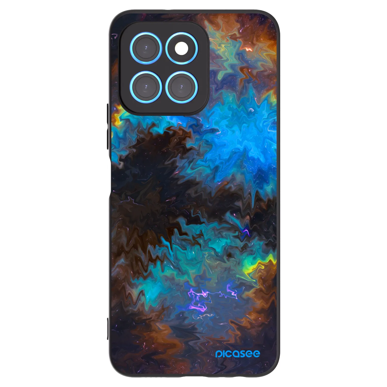 Picasee husă neagră din silicon pentru Honor X8 5G - Space