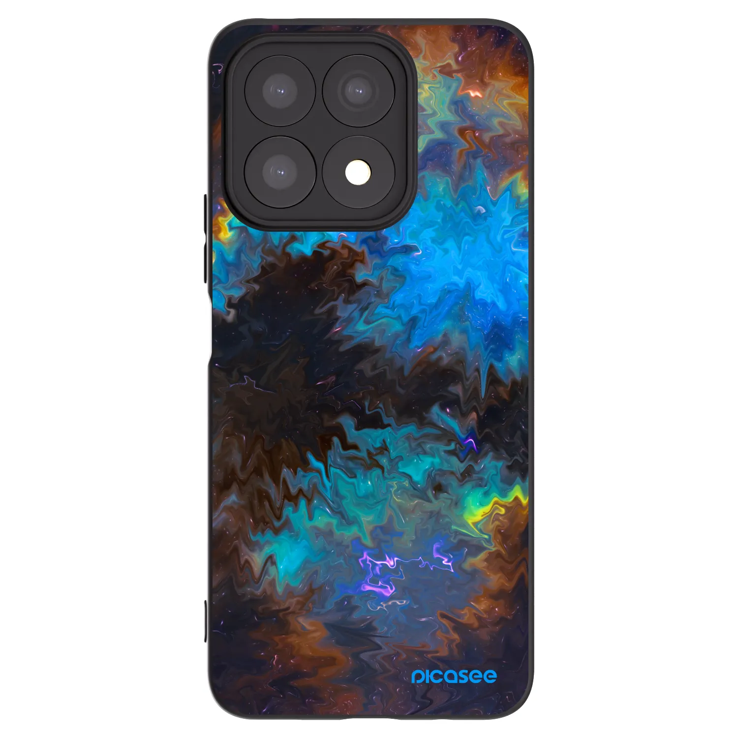 Picasee husă neagră din silicon pentru Honor X8a - Space