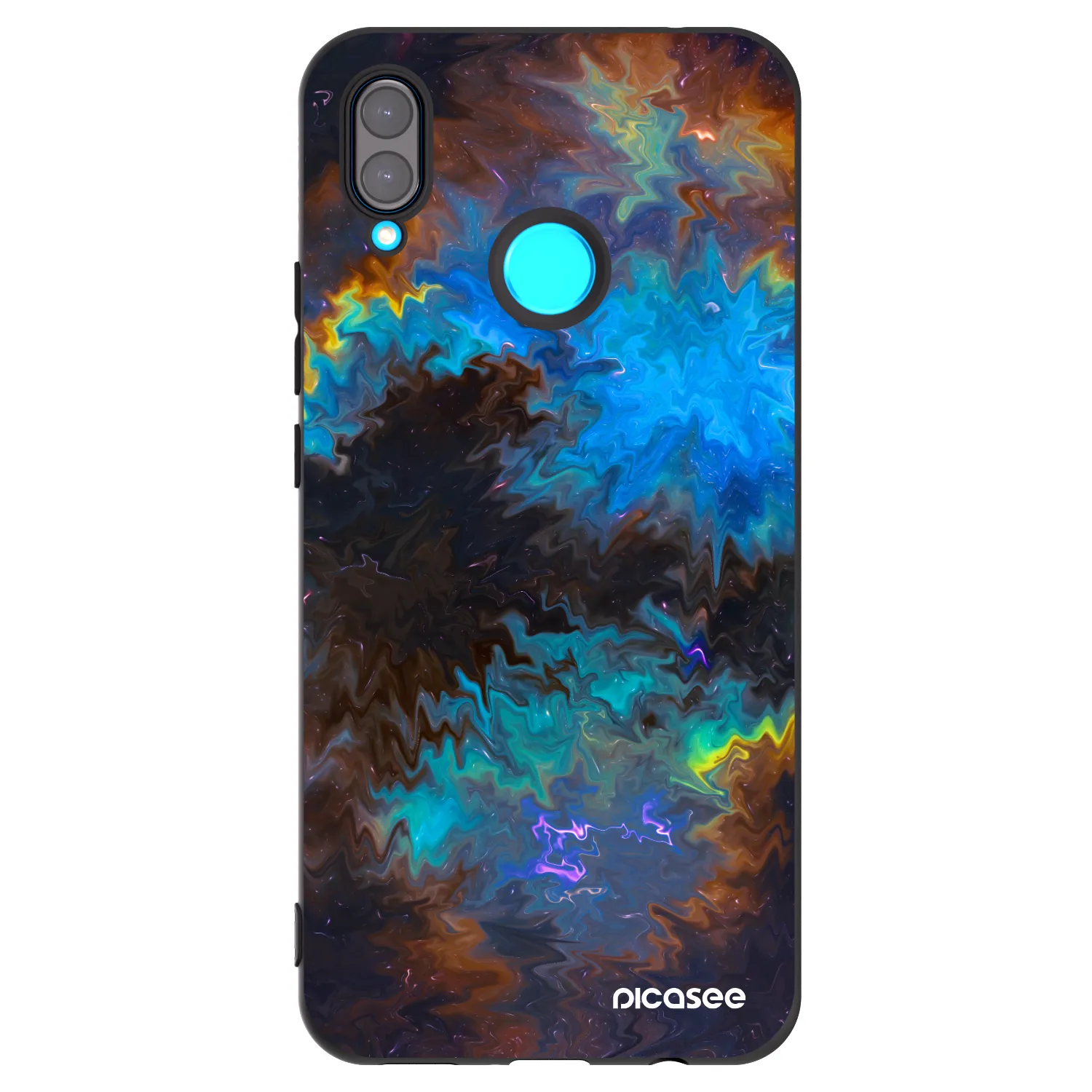 Picasee husă neagră din silicon pentru Huawei Nova 3i - Space