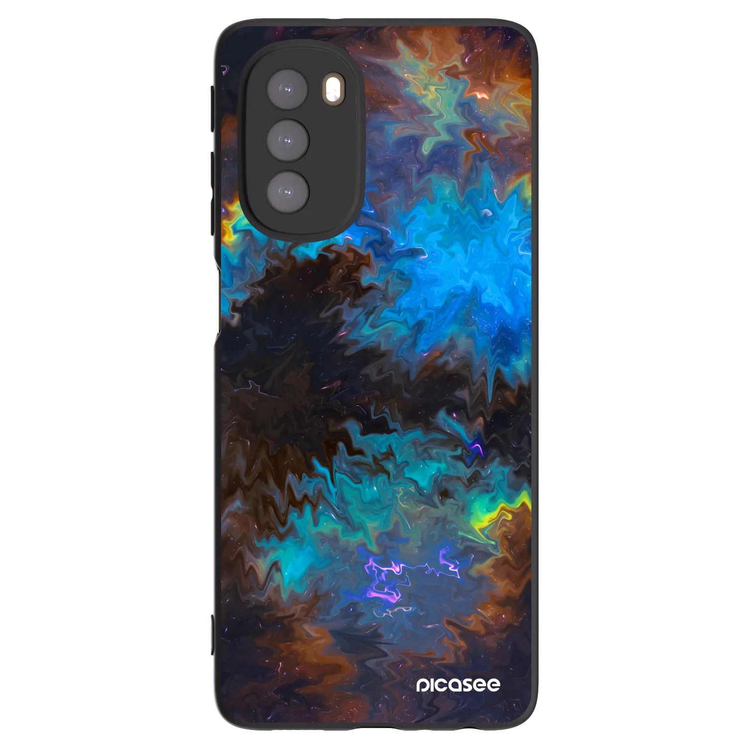 Picasee husă neagră din silicon pentru Motorola Moto G51 - Space