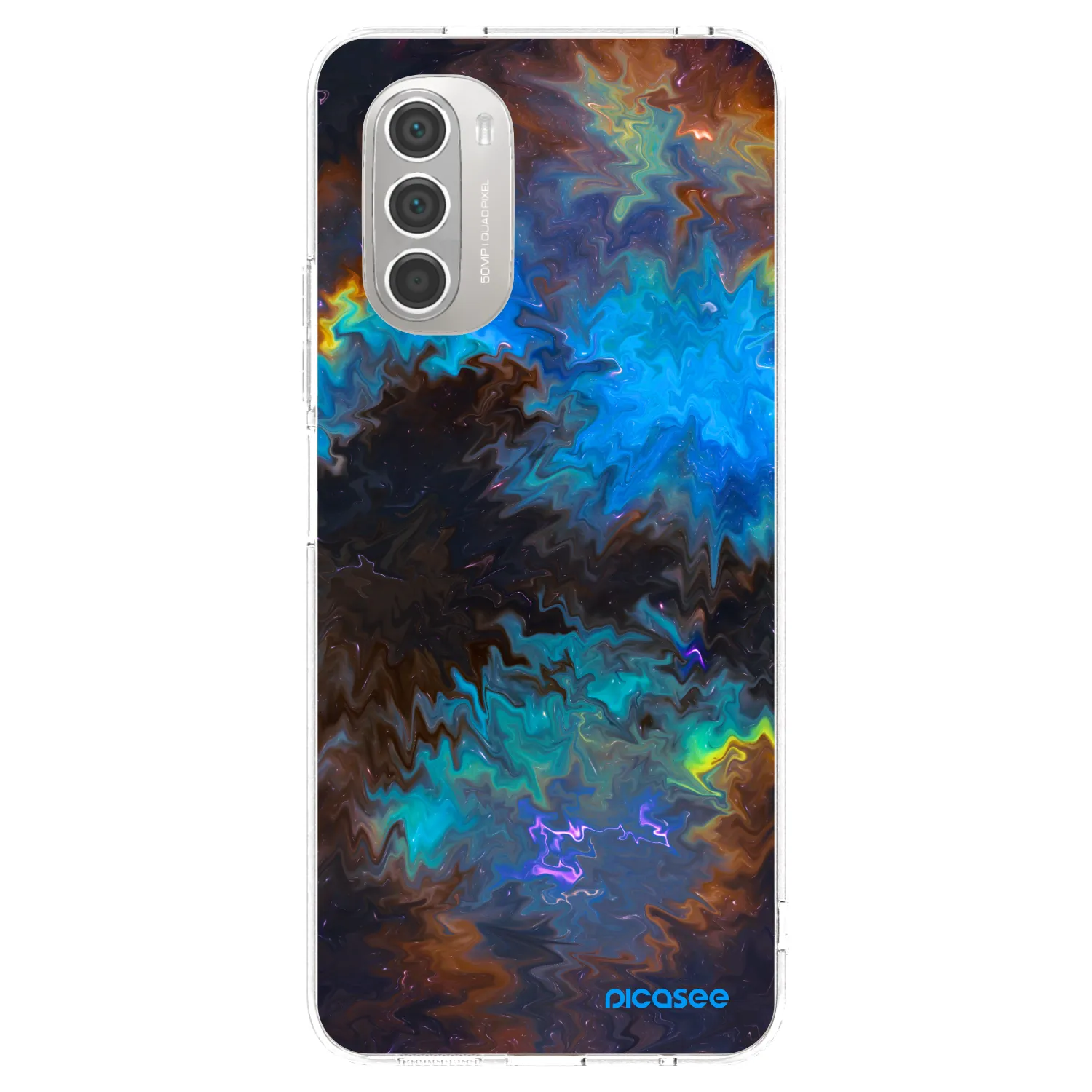Picasee husă transparentă din silicon pentru Motorola Moto G51 - Space
