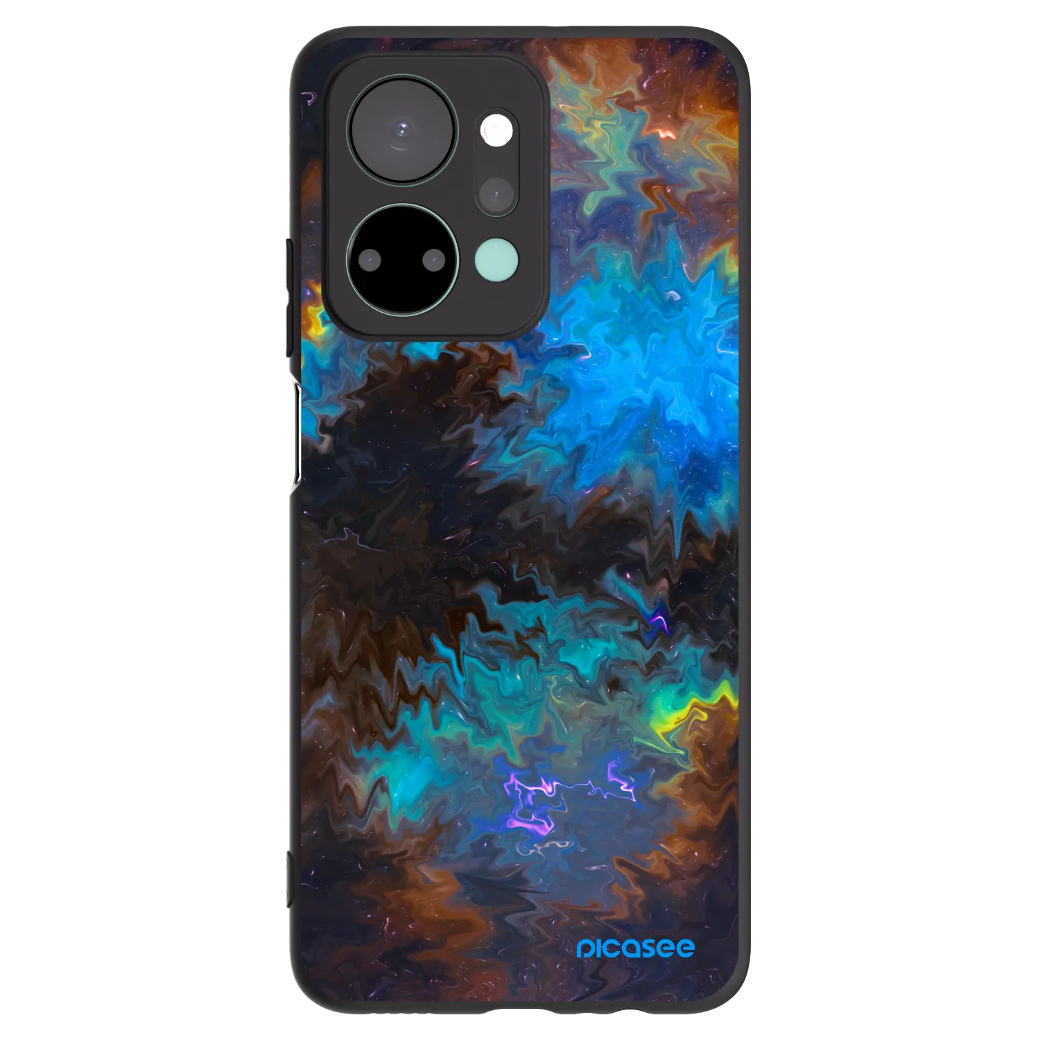 Picasee husă neagră din silicon pentru Honor X7a - Space