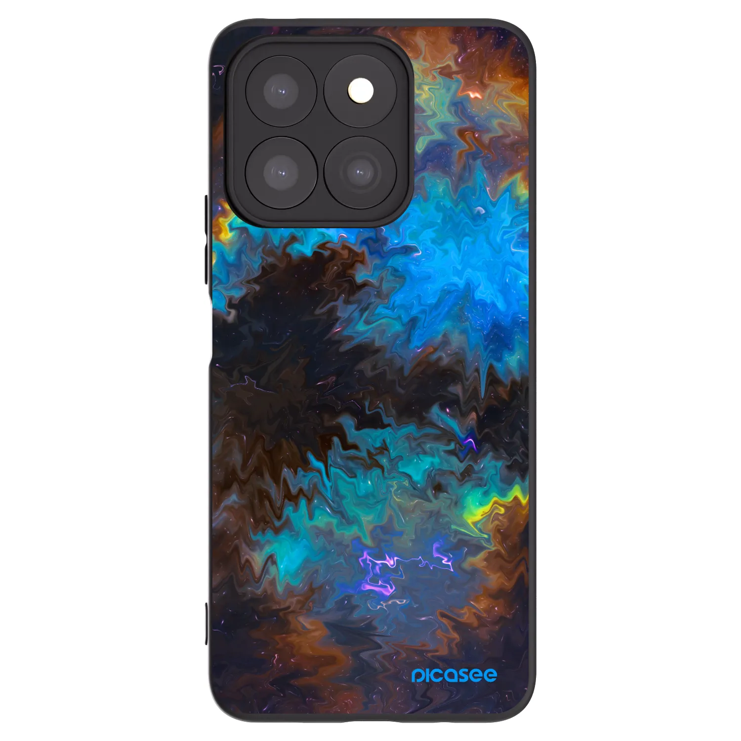 Picasee husă neagră din silicon pentru Honor X8b - Space
