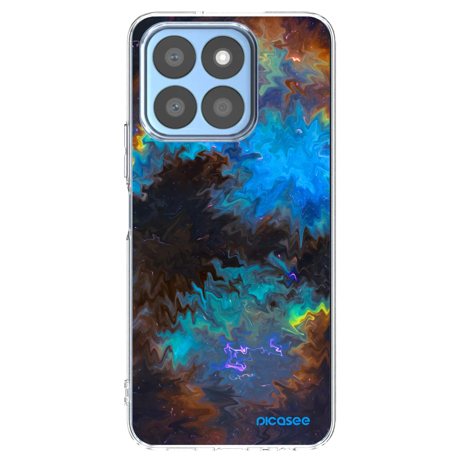 Picasee husă transparentă din silicon pentru Honor X8b - Space