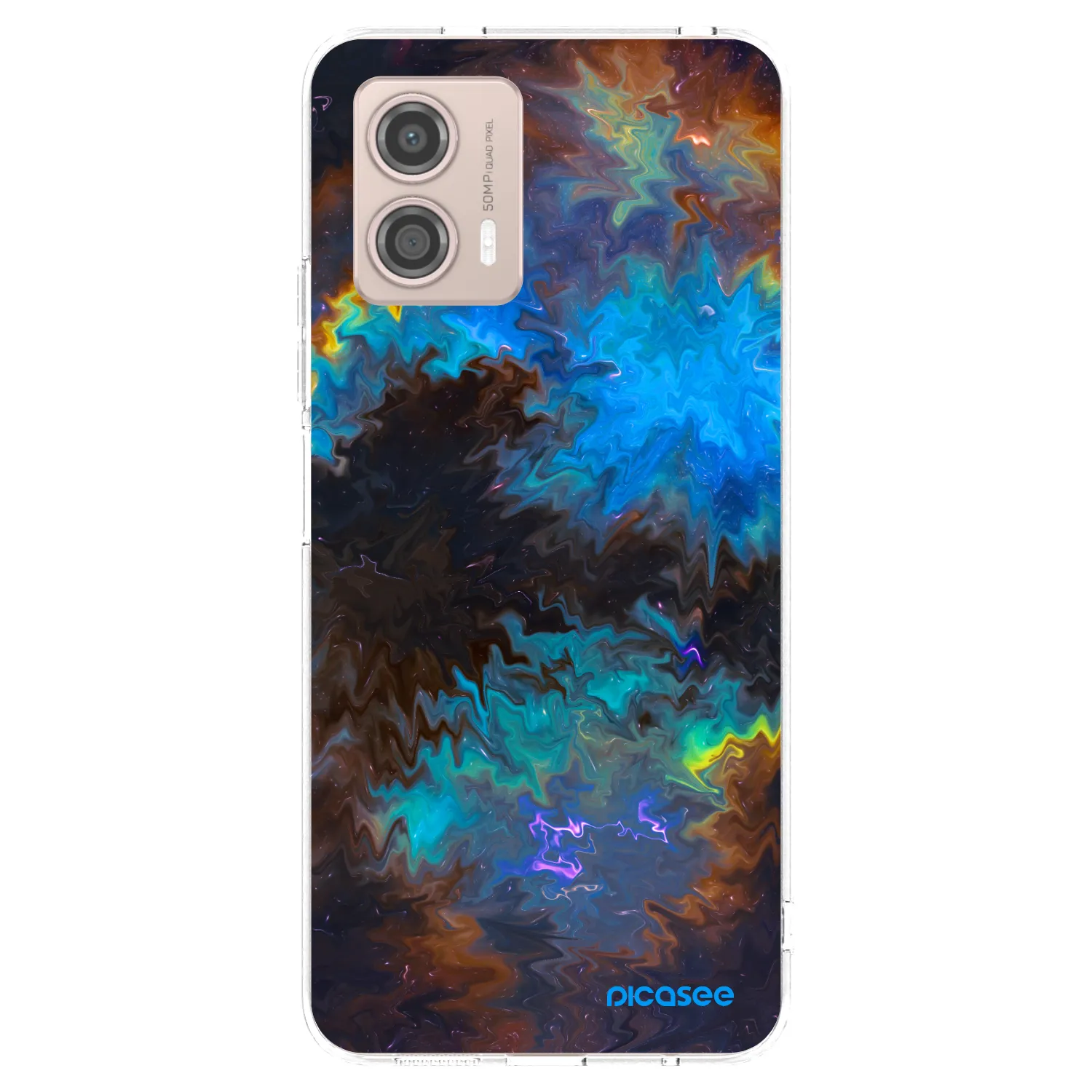 Picasee husă transparentă din silicon pentru Motorola Moto G53 5G - Space