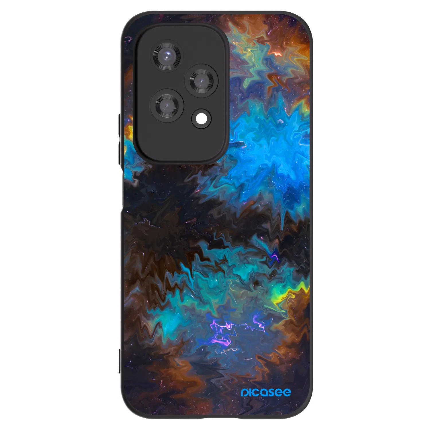 Picasee husă neagră din silicon pentru Honor 200 Lite - Space