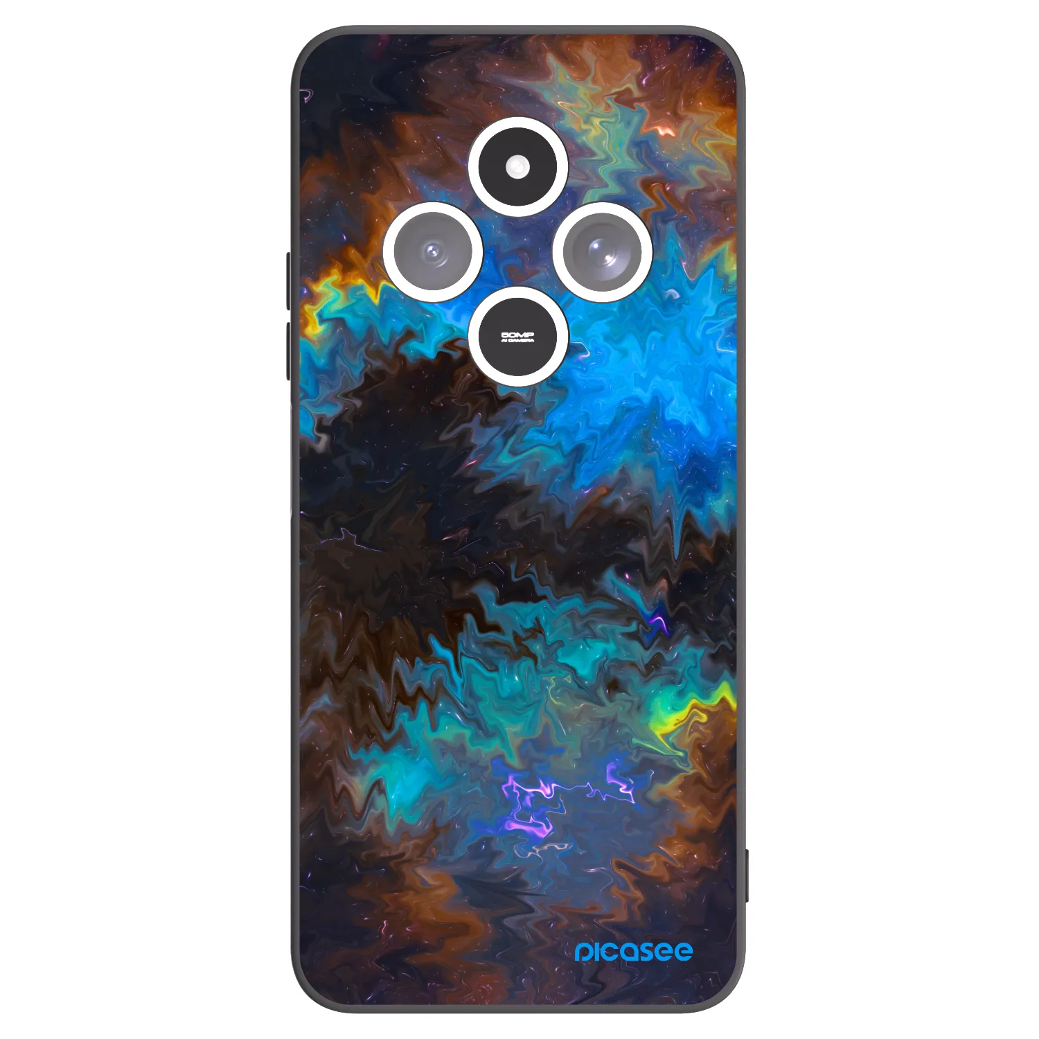 Picasee husă neagră din silicon pentru Xiaomi Redmi 14C - Space