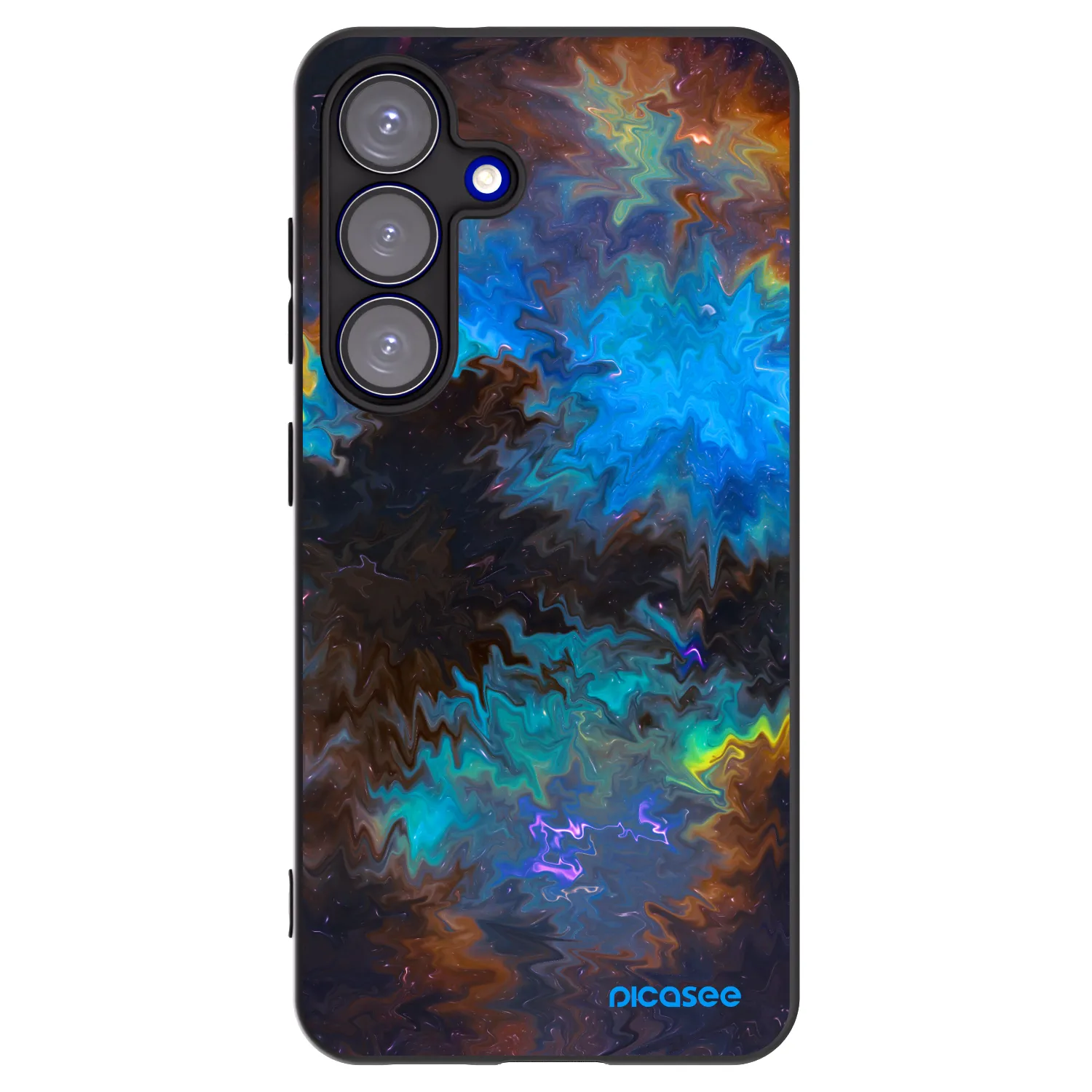 Picasee husă neagră din silicon pentru Samsung Galaxy S25 5G - Space