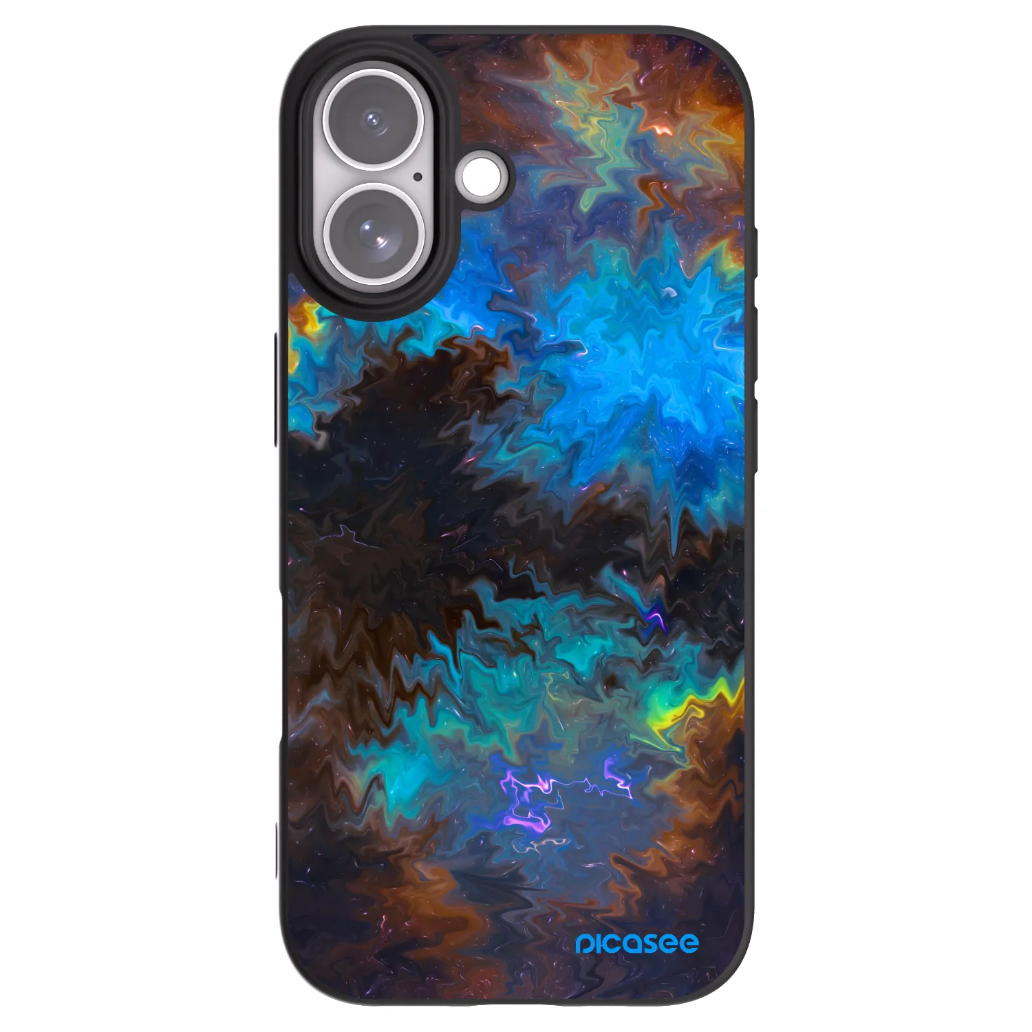 Picasee husă neagră din silicon pentru Apple iPhone 17 - Space
