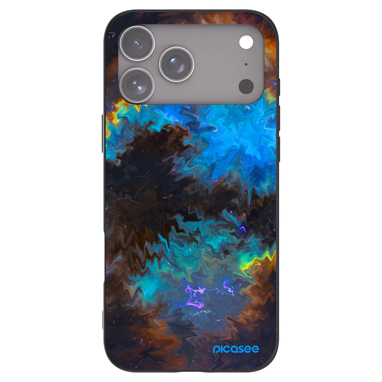 Picasee husă neagră din silicon pentru Apple iPhone 17 Pro Max - Space