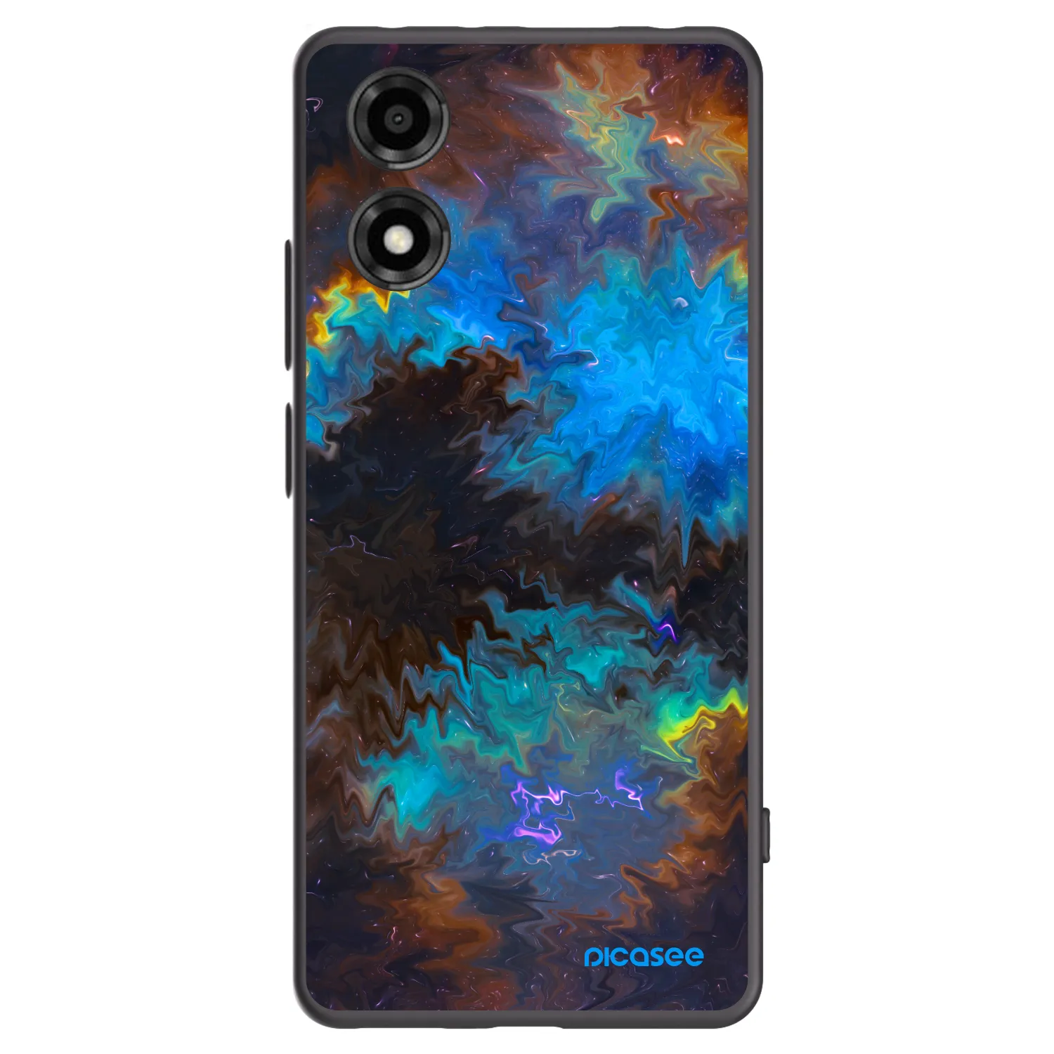 Picasee husă neagră din silicon pentru Motorola Moto E14 - Space