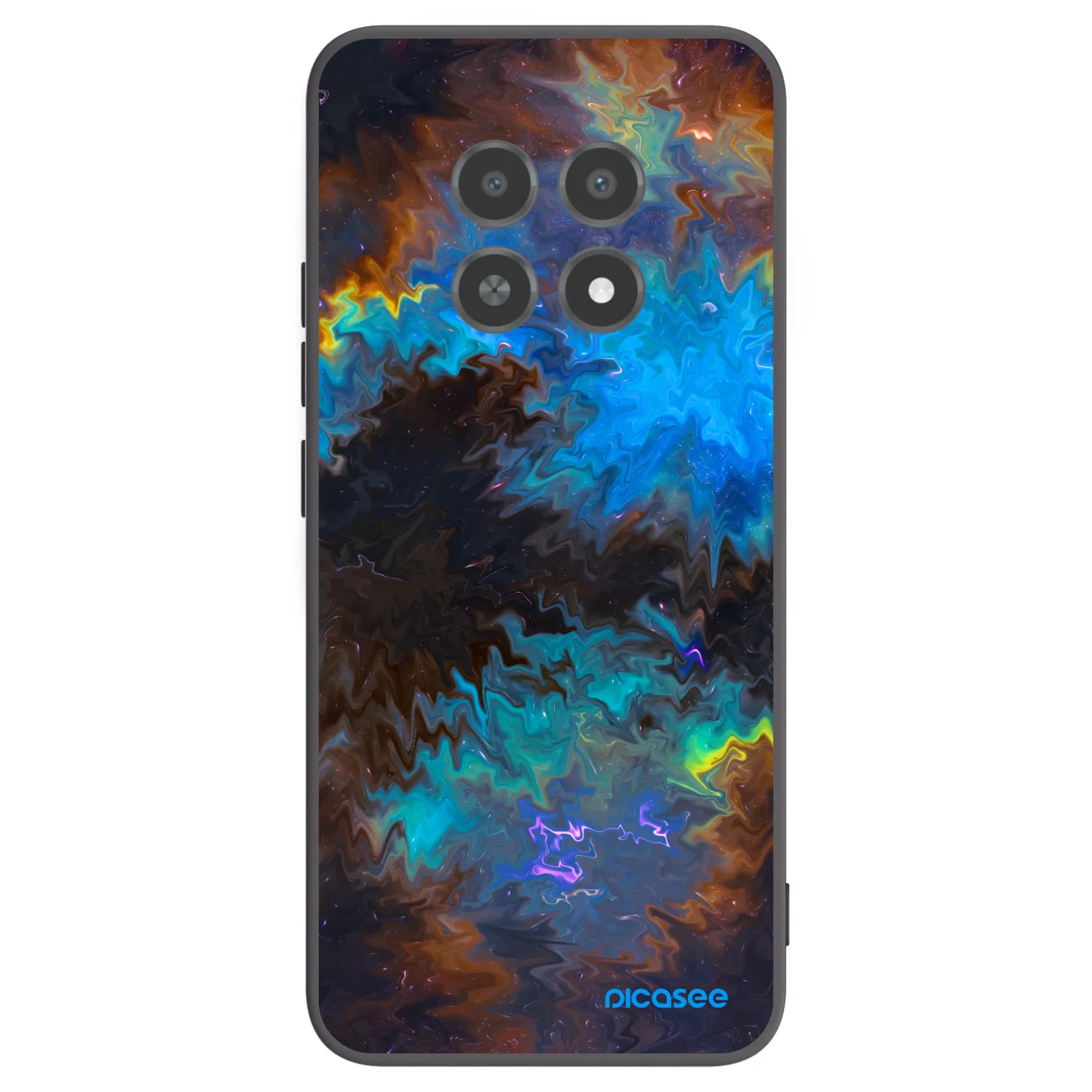 Picasee husă neagră din silicon pentru Realme 12X - Space
