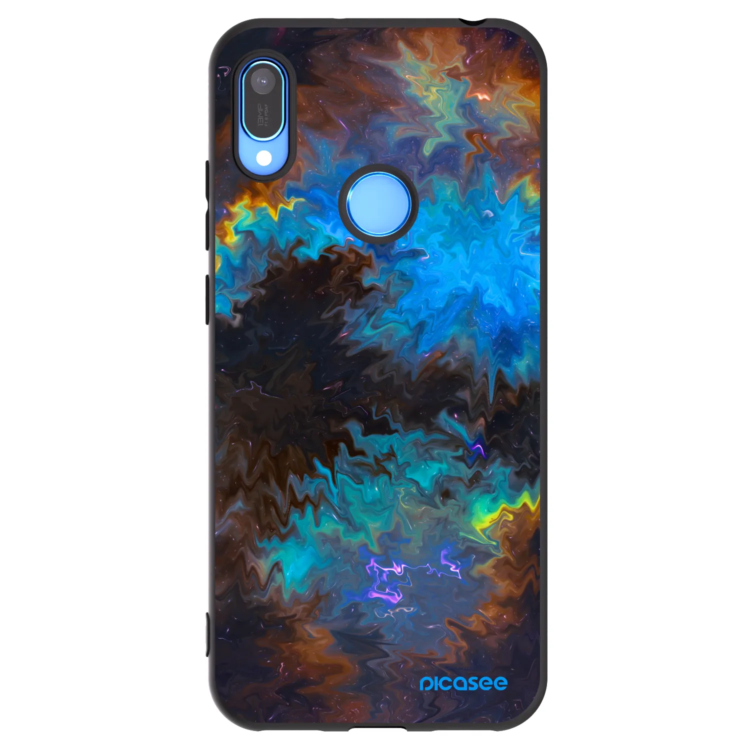 Picasee husă neagră din silicon pentru Huawei Y6 2019 - Space