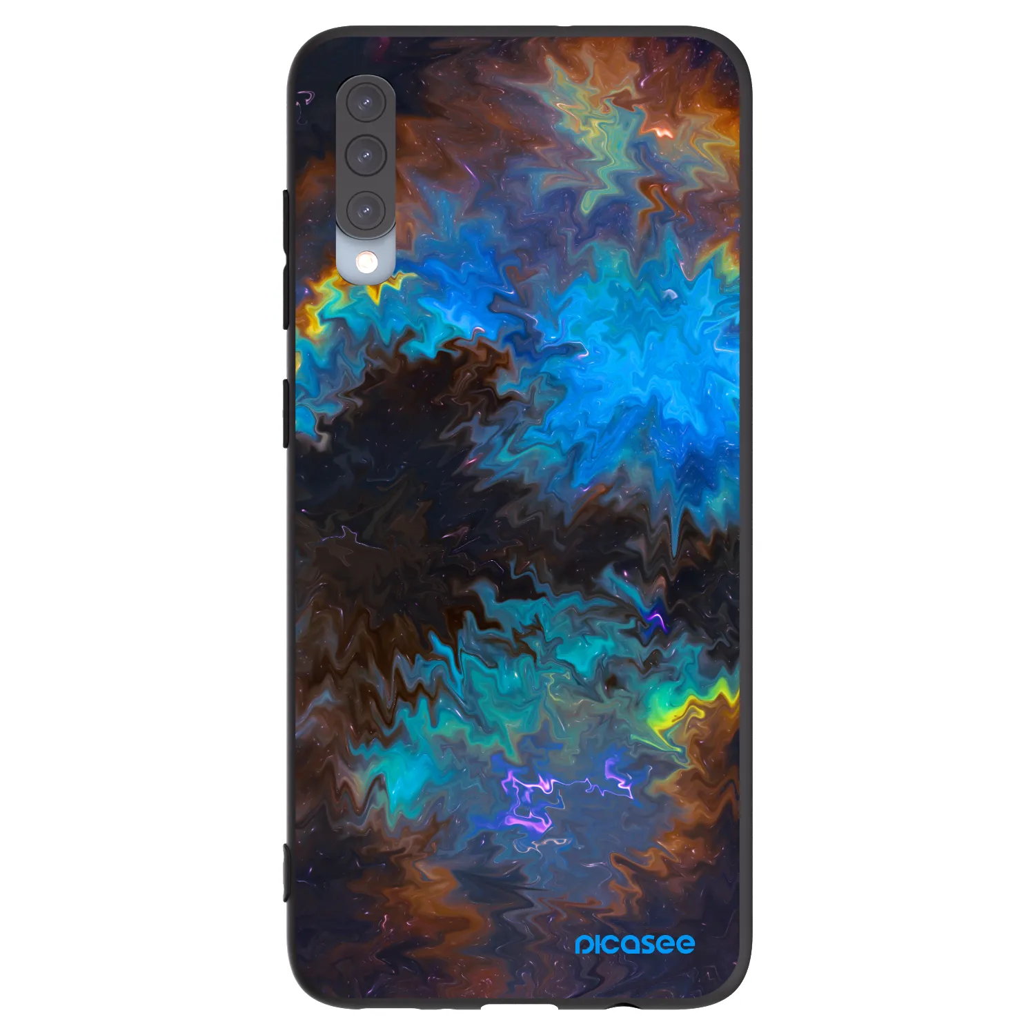 Picasee husă neagră din silicon pentru Samsung Galaxy A70 A705F - Space