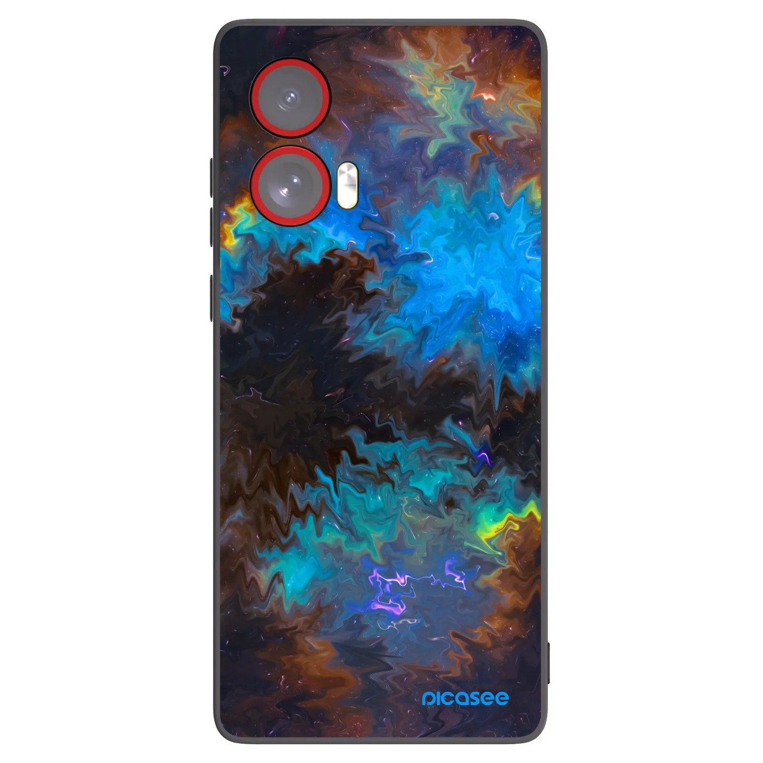 Picasee husă neagră din silicon pentru Motorola Edge 50 Fusion - Space