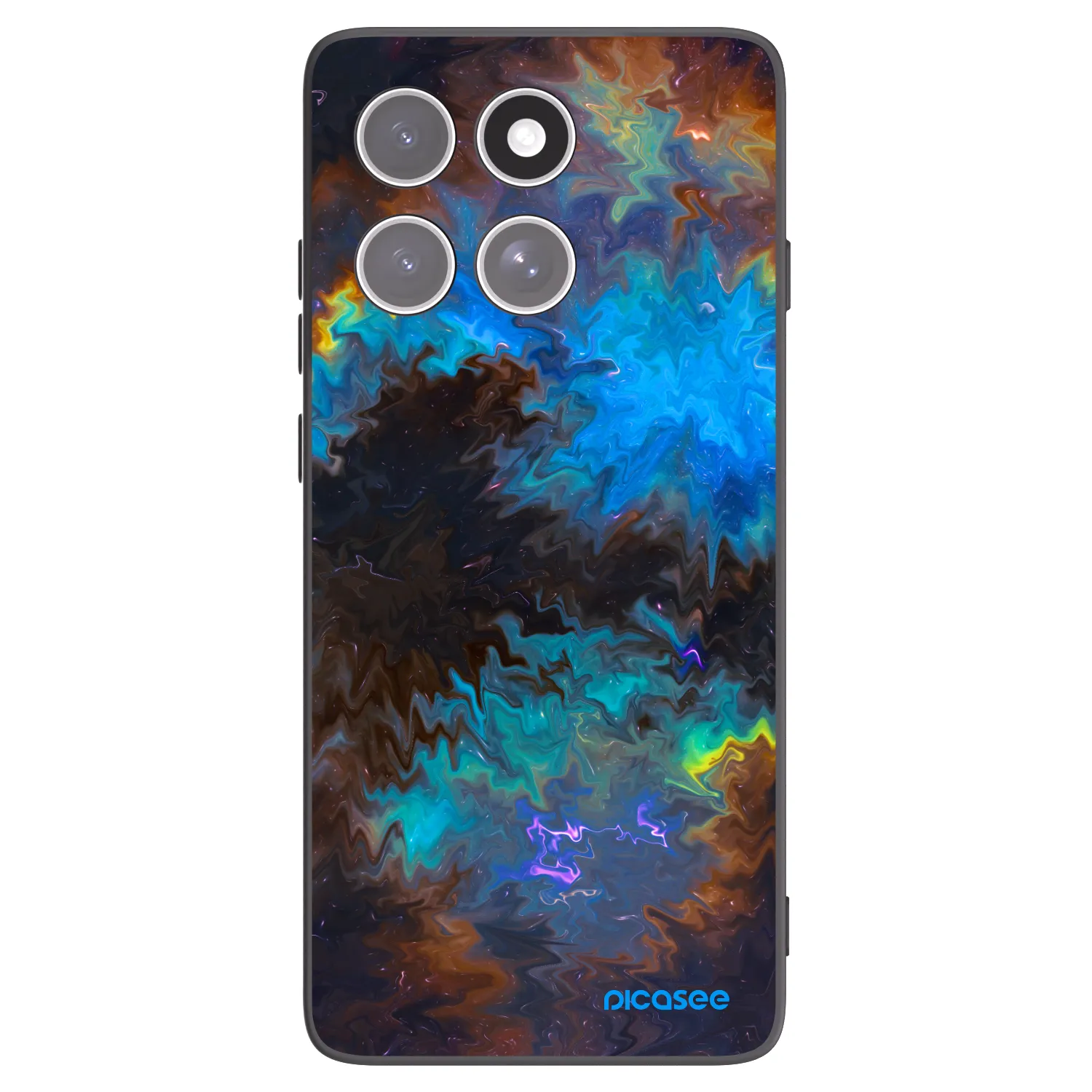 Picasee husă neagră din silicon pentru Motorola Edge 60 Fusion - Space