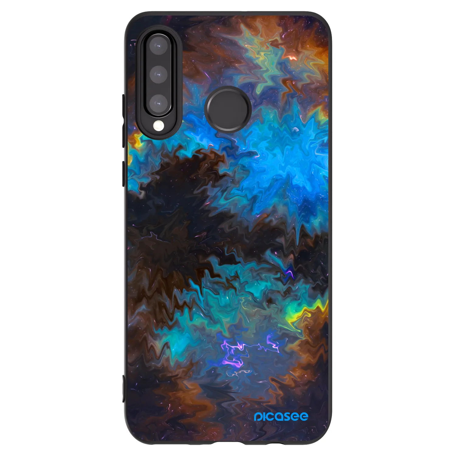 Picasee husă neagră din silicon pentru Huawei P30 Lite - Space