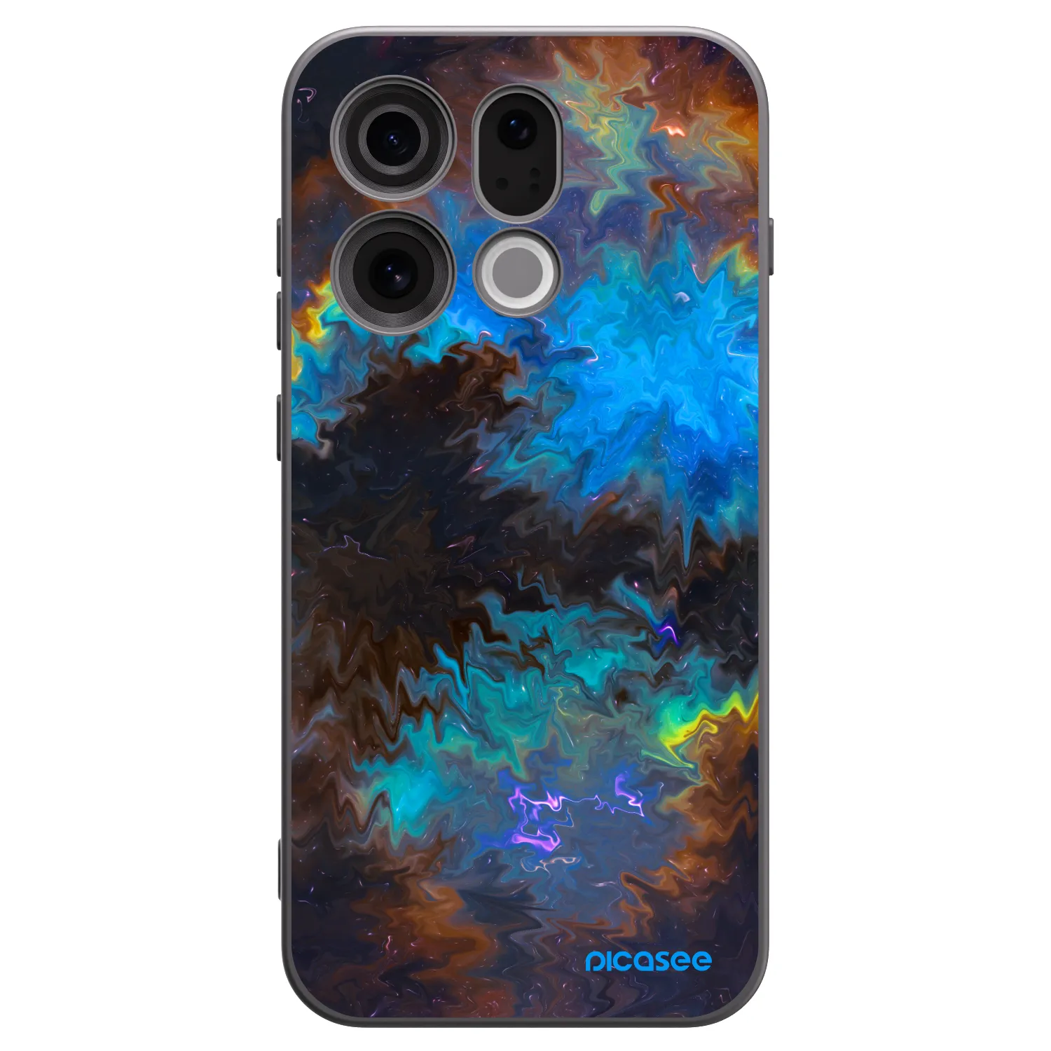 Picasee husă neagră din silicon pentru OPPO Find X9 - Space