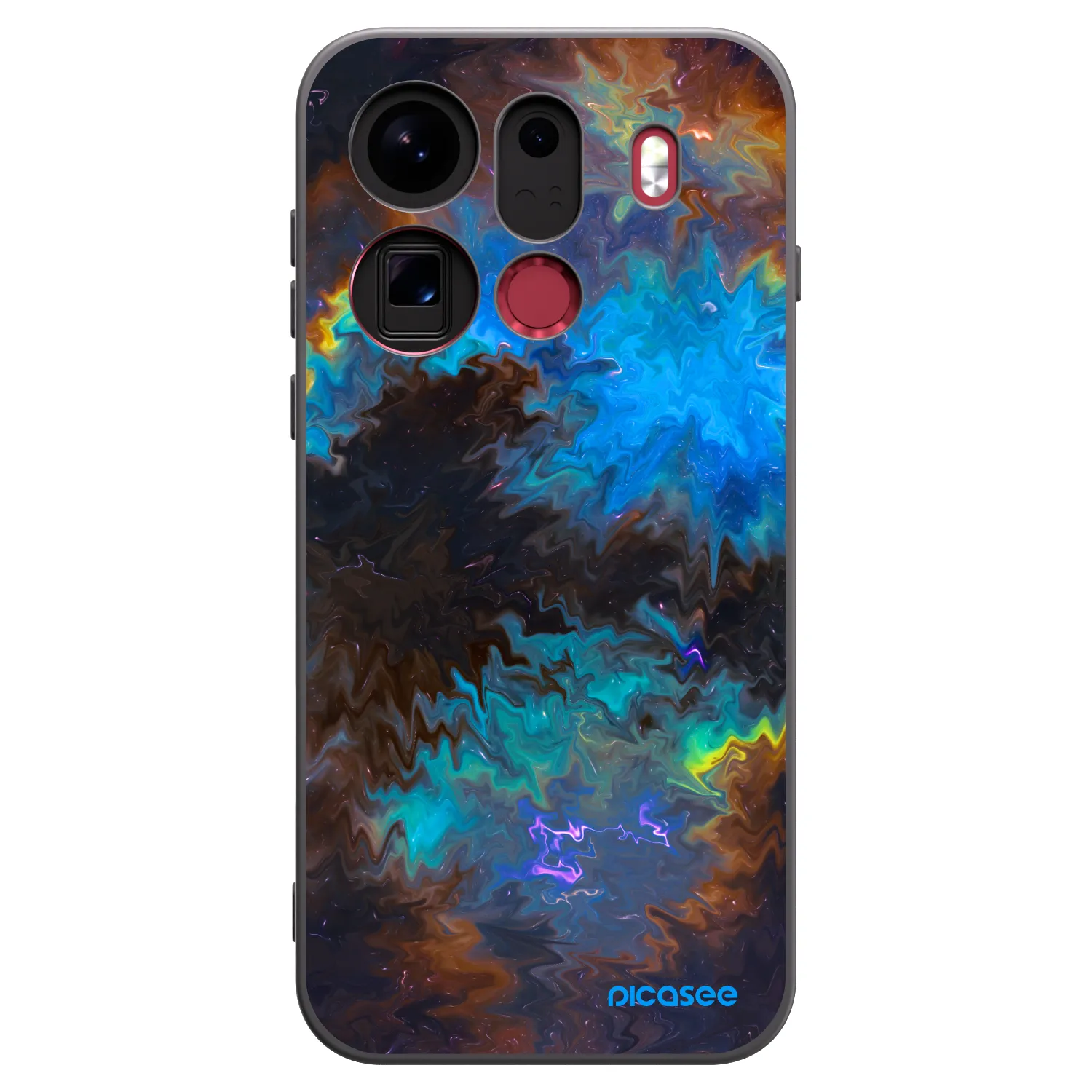 Picasee husă neagră din silicon pentru OPPO Find X9 Pro - Space