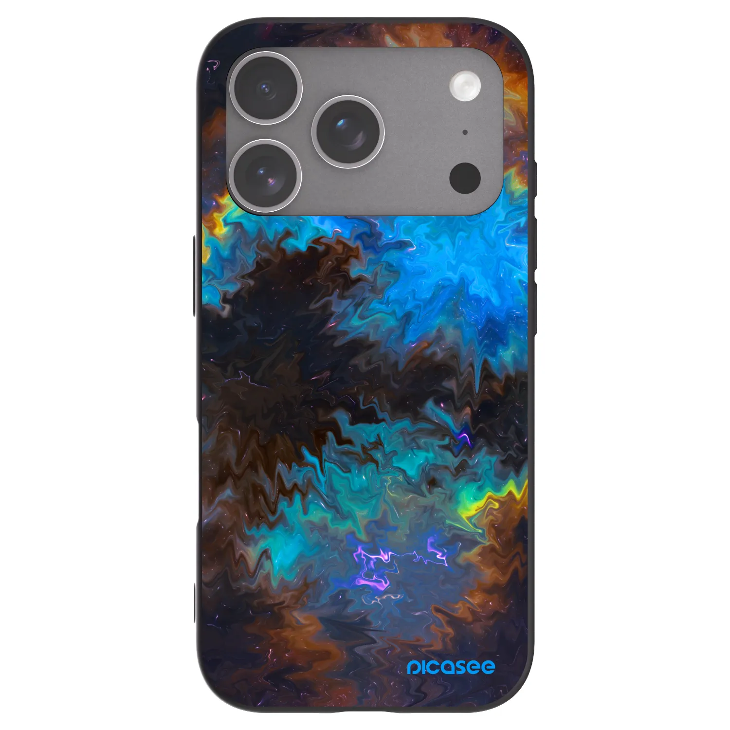 Picasee husă neagră din silicon pentru Apple iPhone 18 Pro - Space