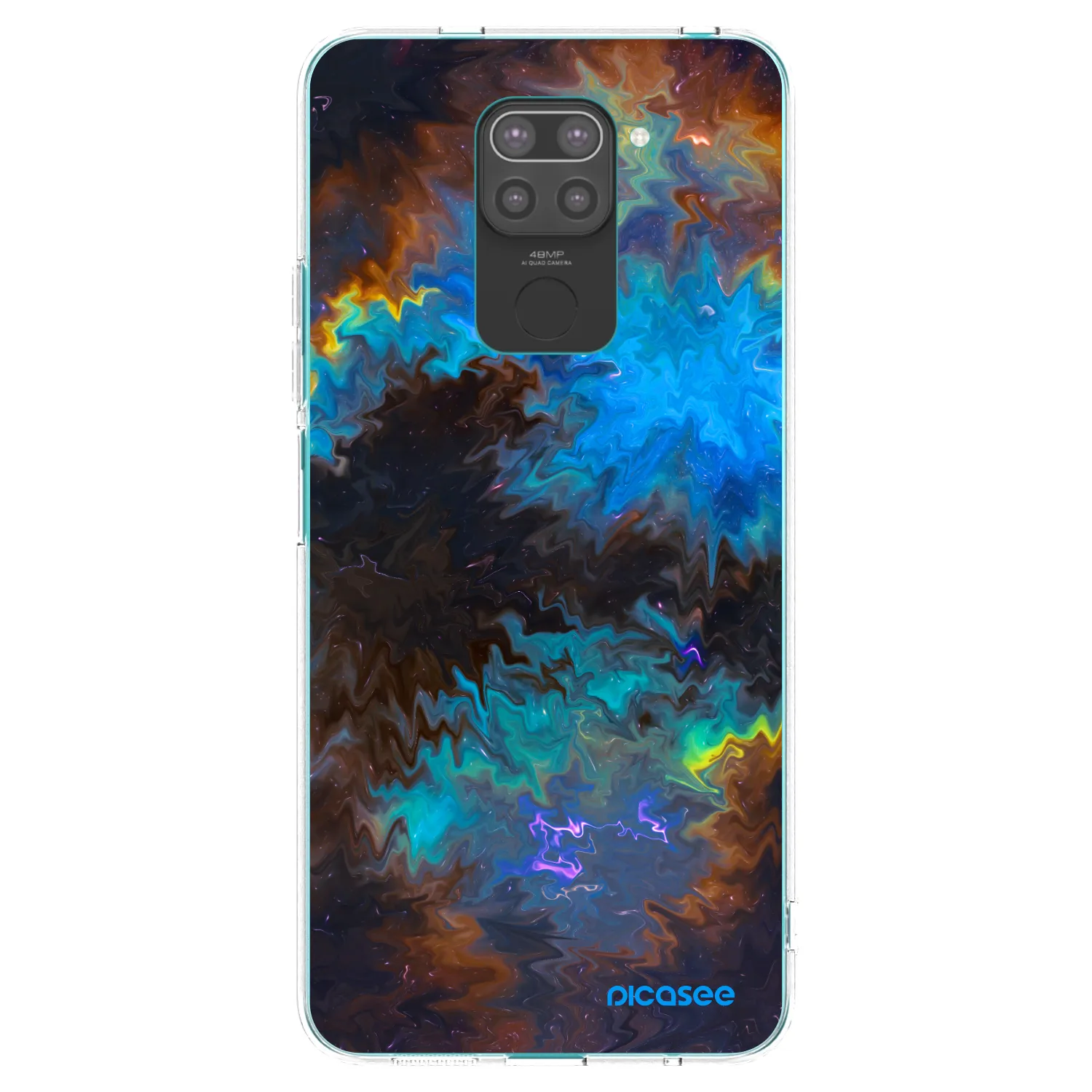 Picasee husă neagră din silicon pentru Xiaomi Redmi Note 9 - Space