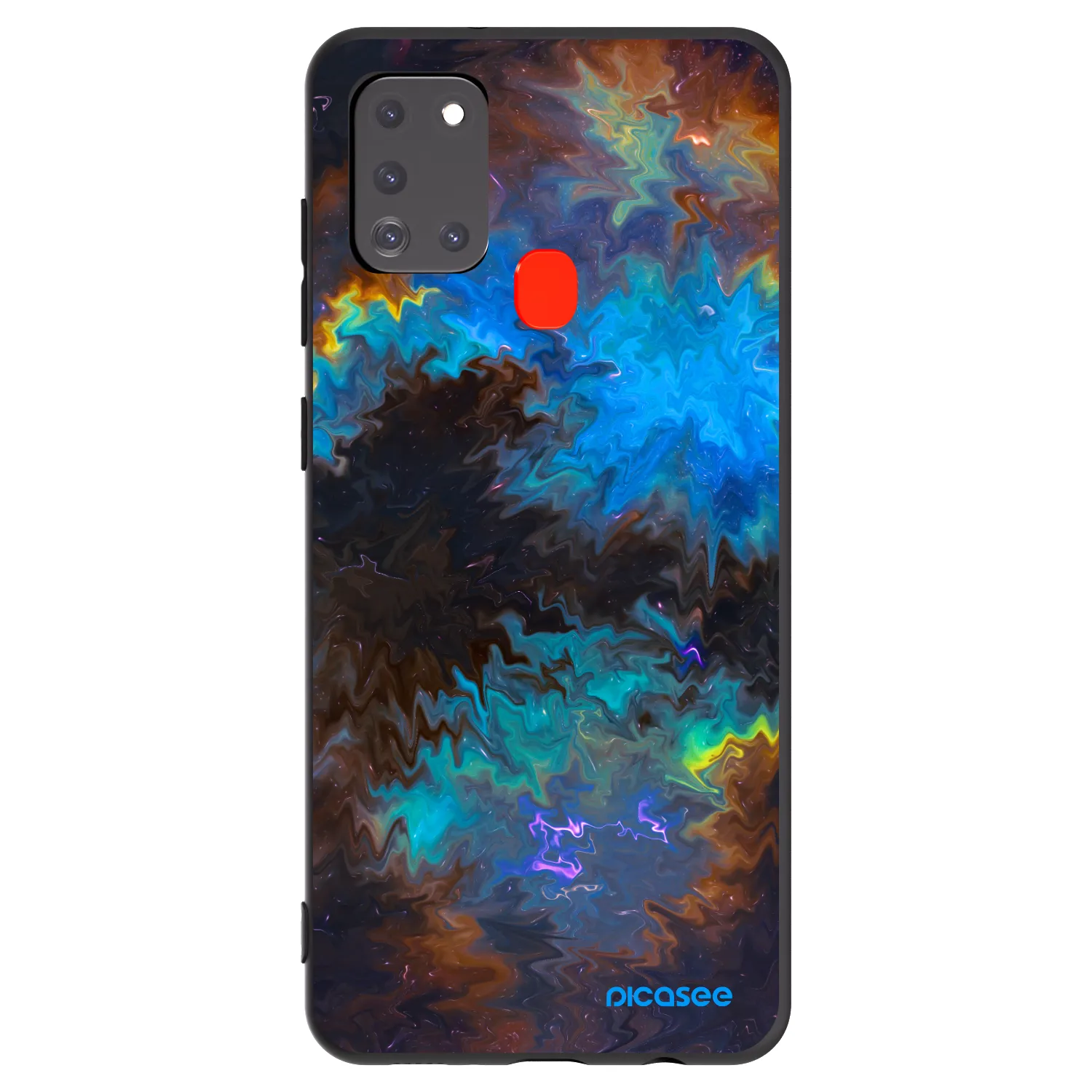 Picasee husă neagră din silicon pentru Samsung Galaxy A21s - Space