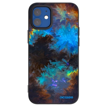 Picasee husă neagră din silicon pentru Apple iPhone 12 mini - Space