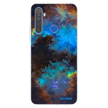 Picasee husă transparentă din silicon pentru Realme 5 - Space