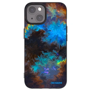 Picasee husă neagră din silicon pentru Apple iPhone 15 - Space