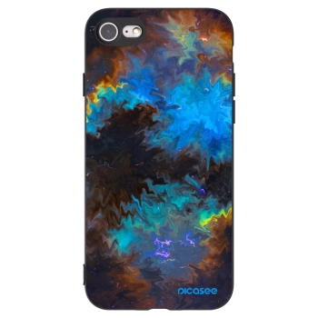 Picasee husă neagră din silicon pentru Apple iPhone 8 - Space