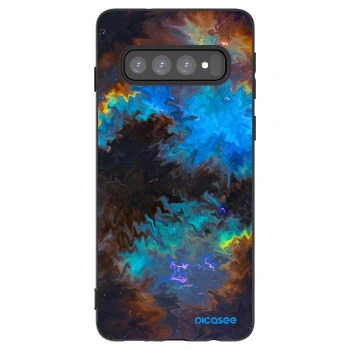 Picasee husă neagră din silicon pentru Samsung Galaxy S10 G973 - Space