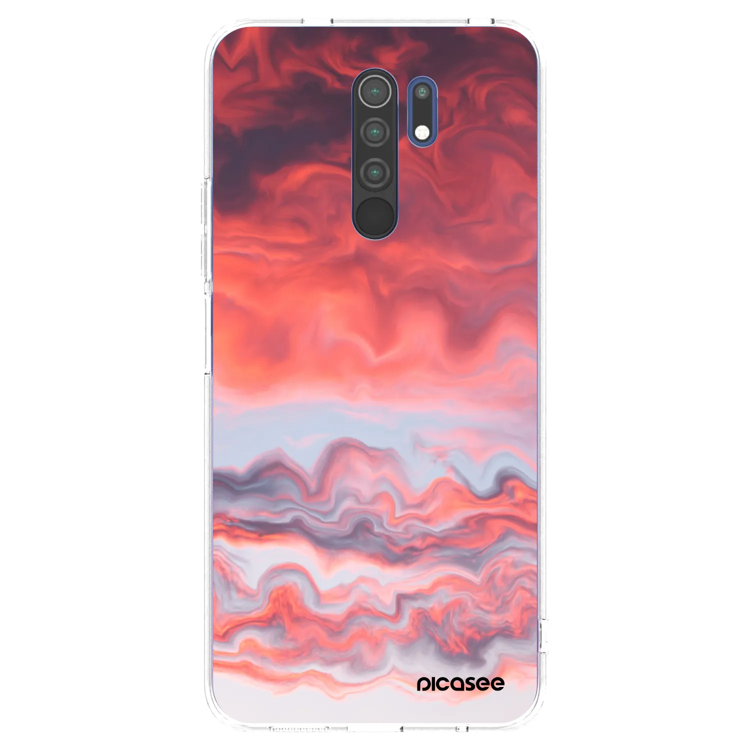 Picasee husă transparentă din silicon pentru Xiaomi Redmi 9 - Sunset